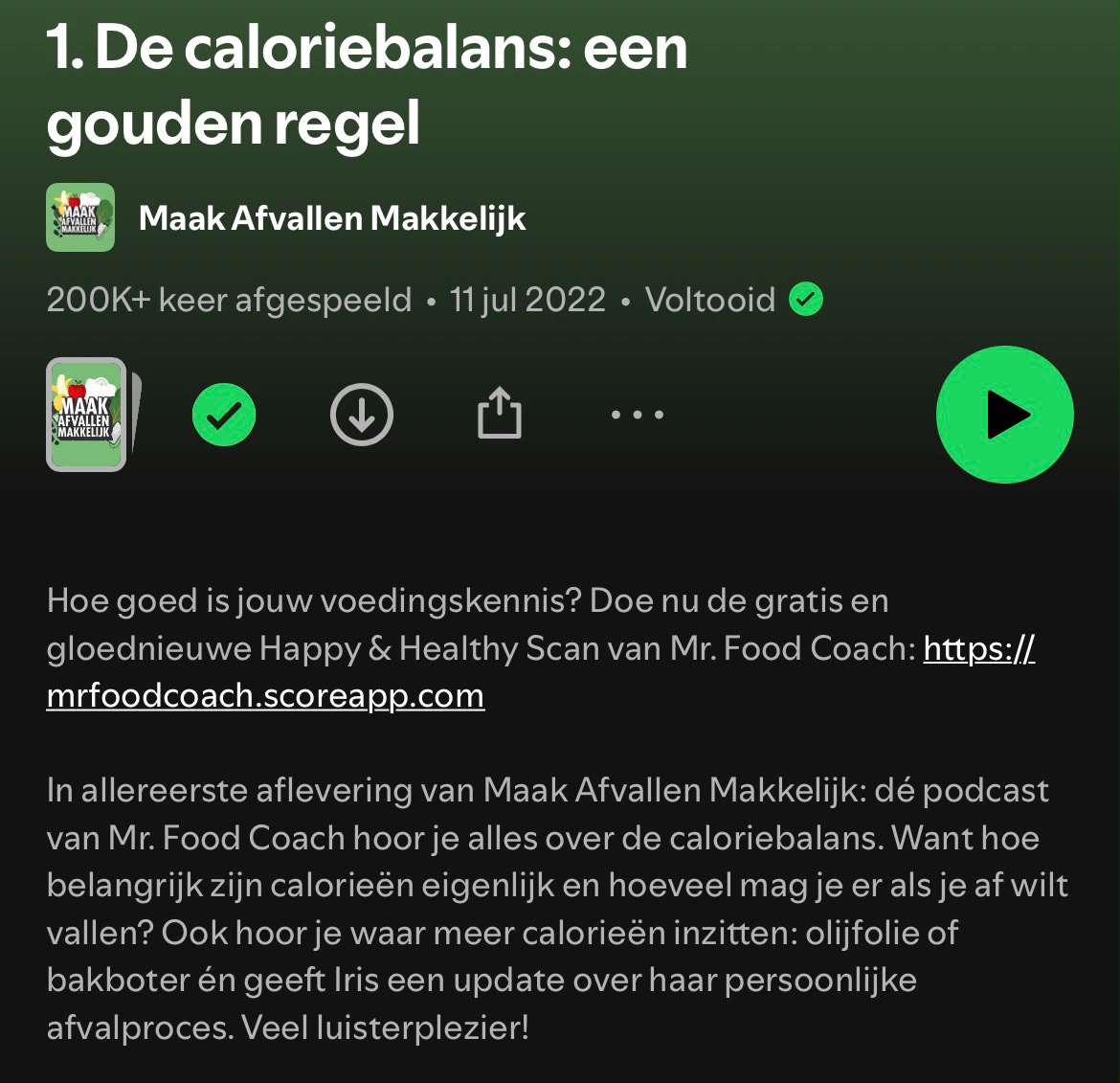 De eerste aflevering van Maak Afvallen Makkelijk